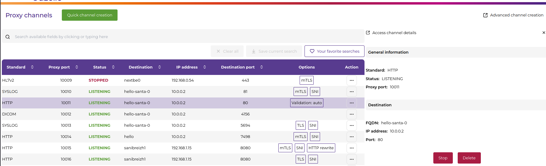 create basic channel